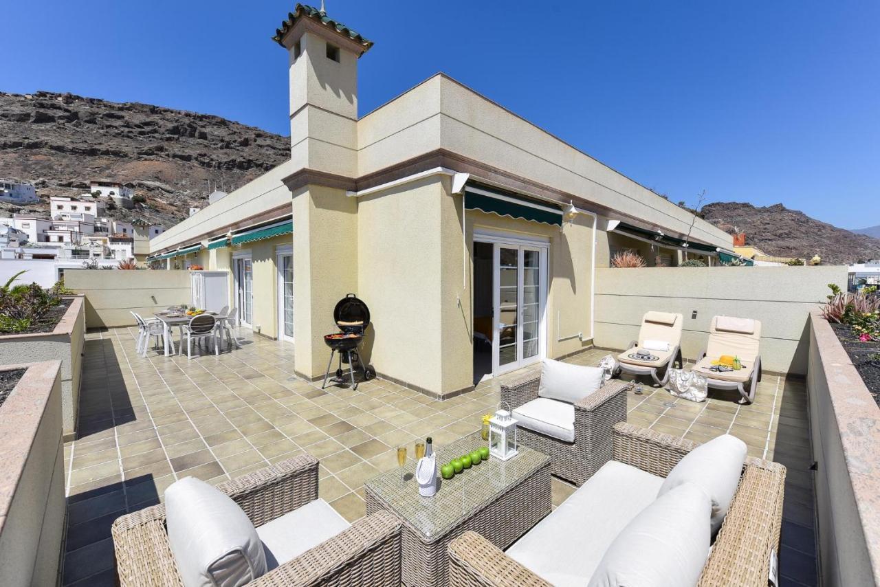 Appartamento Penthouse Daniela In Puerto Mogan IX Puerto De Mogan Esterno foto